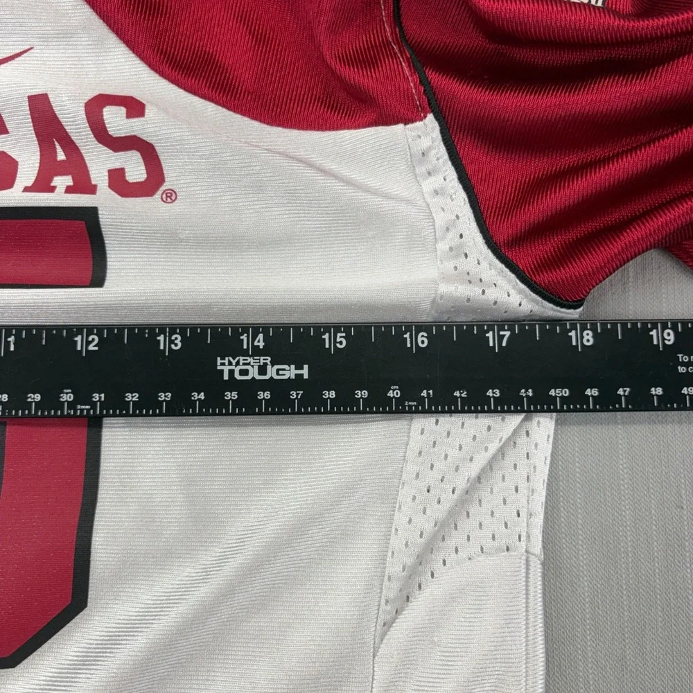 Nike Arkansas Razorbacks Jersey Youth Medium 12/14 #15 White Red Football